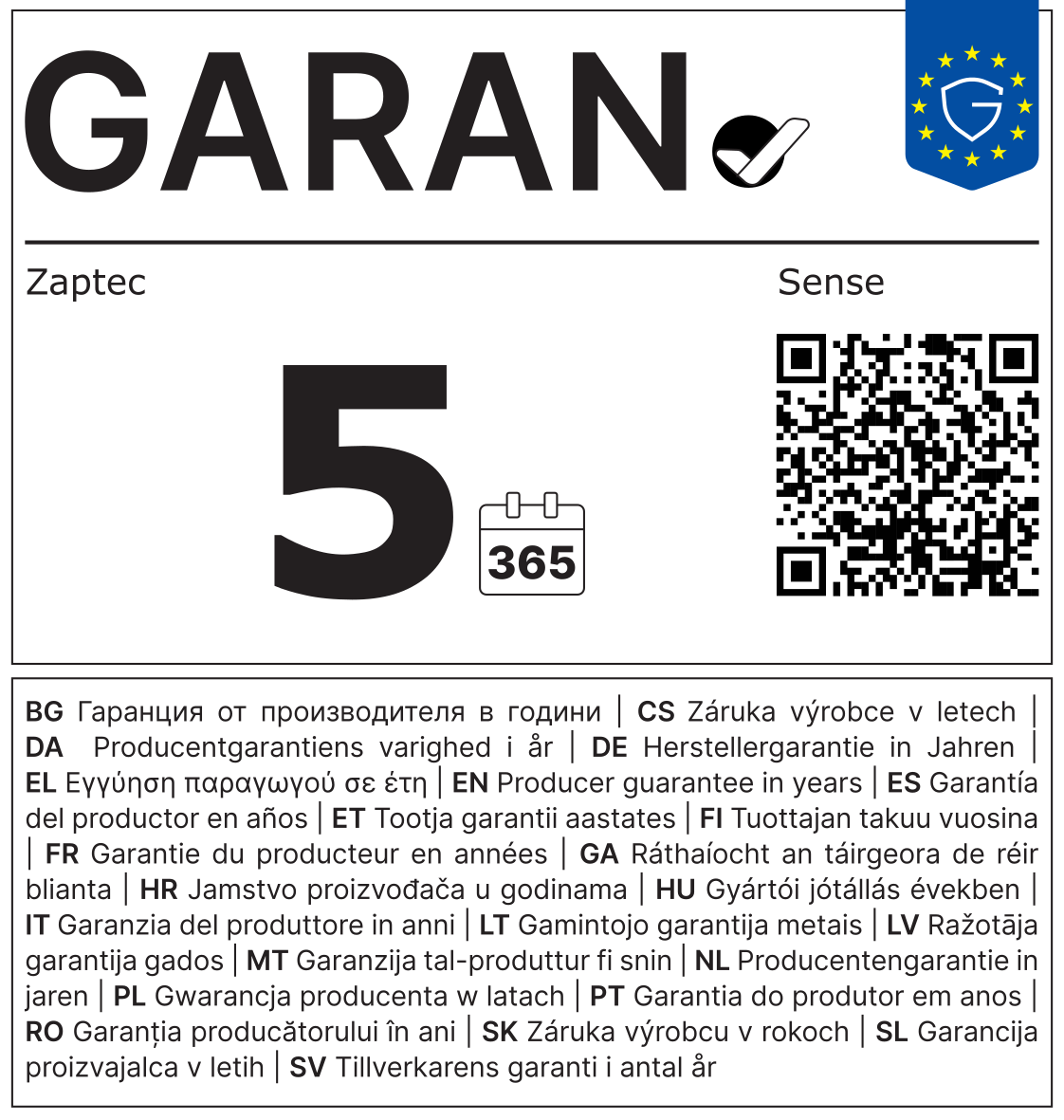 Zaptec Sense TIC (Alimentation Rail DIN)