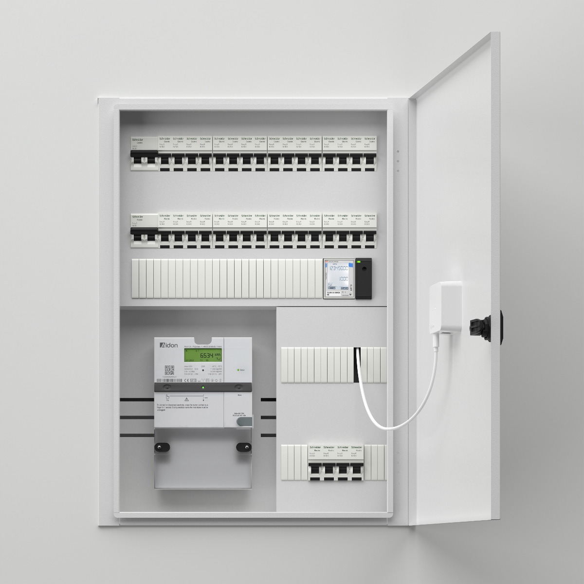 Zaptec Sense - compteur d'énergie 1Phase  Max 100A - sans Tores