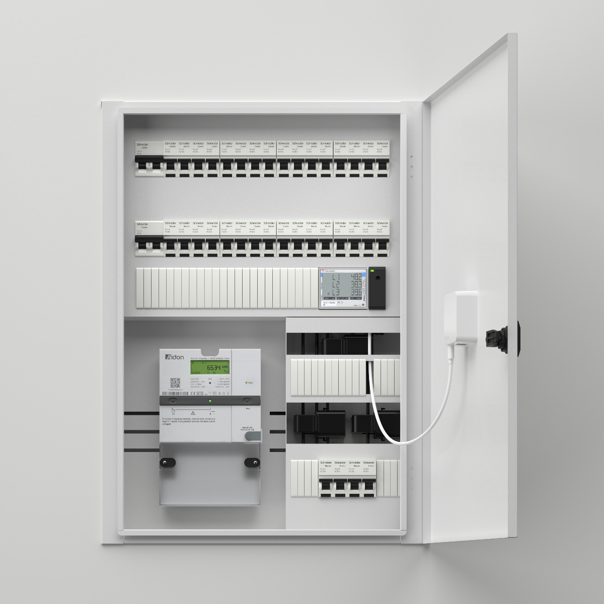 Zaptec Sense - compteur d'énergie 3Phases  Max 150A